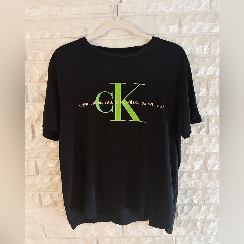 Calvin Klein Classic 90’s Black and Neon T-Shirt
